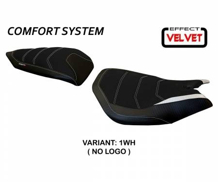 DP99L-1WH-6 Rivestimento sella Leiden Velvet Comfort System Bianco (WH) T.I. per DUCATI PANIGALE 959 2016 > 2018