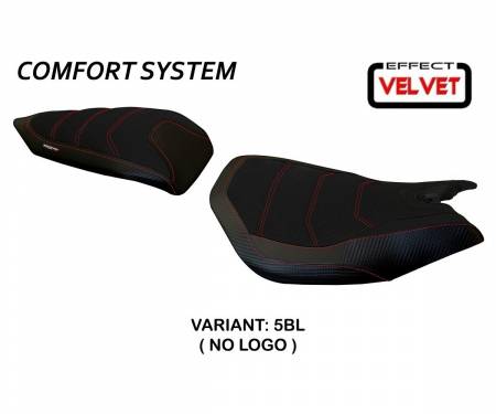 DP99L-5BL-6 Housse de selle Leiden Velvet Comfort System Noir (BL) T.I. pour DUCATI PANIGALE 959 2016 > 2018