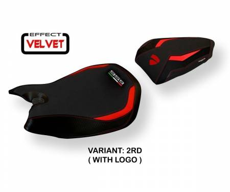 DP99S-2RD-7 Seat saddle cover Seul Velvet Red (RD) T.I. for DUCATI PANIGALE 959 2016 > 2018
