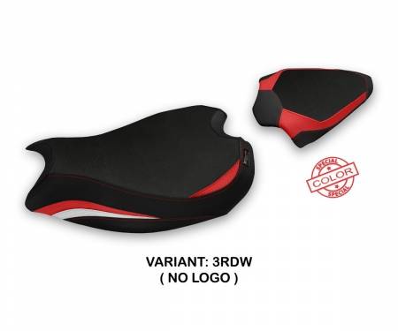 DPV2T-3RDW-2 Seat saddle cover Tulcea Red - White (RDW) T.I. for DUCATI PANIGALE V2 2020 > 2022