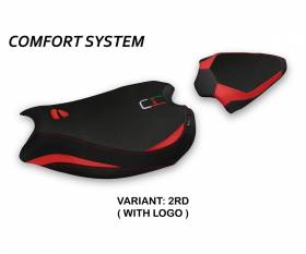 Seat saddle cover Zatoca Comfort System Red (RD) T.I. for DUCATI PANIGALE V2 2020 > 2022