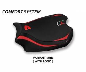 Seat saddle cover Glinka Comfort System Red (RD) T.I. for DUCATI PANIGALE V4 2018 > 2023