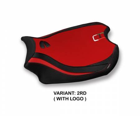 DPV4K-2RD-1 Seat saddle cover Kerman Red (RD) T.I. for DUCATI PANIGALE V4 2018 > 2023