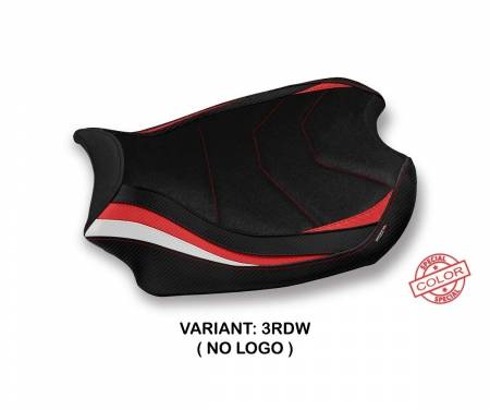 DPV4S-3RDW-2 Seat saddle cover Smila Ultragrip Red - White (RDW) T.I. for DUCATI PANIGALE V4 2018 > 2023