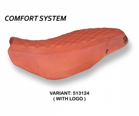 DSCVC-513124-1 Seat saddle cover Vintage Comfort System Brick (13124) T.I. for DUCATI SCRAMBLER (all) 2015 > 2022