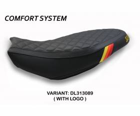 Seat saddle cover Vintage Comfort System Black (L313089) T.I. for DUCATI SCRAMBLER (all) 2015 > 2022