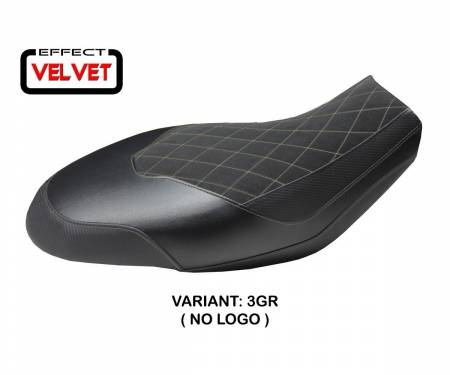 DSI-3GR-2 Seat saddle cover Ischia Velvet Gray (GR) T.I. for DUCATI SCRAMBLER (all) 2015 > 2022