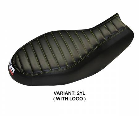 DSP-2YL-1 Seat saddle cover Procida Yellow (YL) T.I. for DUCATI SCRAMBLER (all) 2015 > 2022