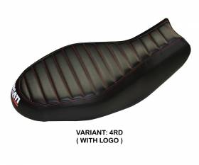 Seat saddle cover Procida Red (RD) T.I. for DUCATI SCRAMBLER (all) 2015 > 2022