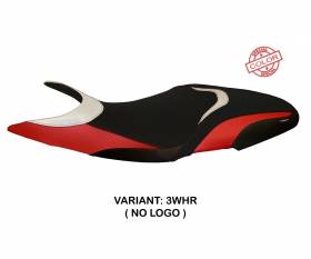 Seat saddle cover Massa Special Color White - Red (WHR) T.I. for DUCATI SUPER SPORT 2017 > 2022