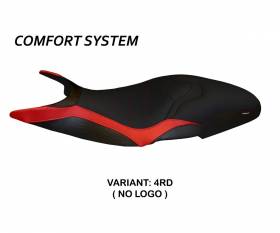 Seat saddle cover Pistoia 3 Comfort System Red (RD) T.I. for DUCATI SUPER SPORT 2017 > 2022