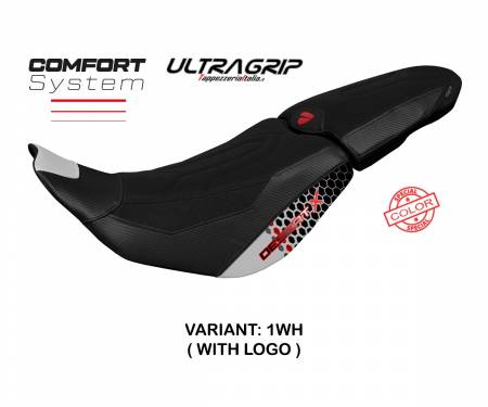 DSTXTSC-1WH-1 Funda Asiento Thar Special Color UltraGrip Comfort System Blanco (WH) T.I. para DUCATI DesertX 2022 > 2024