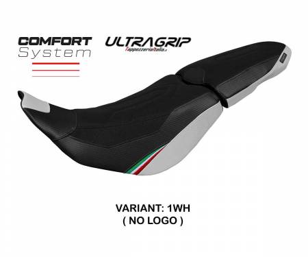 DSTXTT-1WH-2 Housse de selle Thar Trico ultragrip comfort system Blanche WH T.I. pour Ducati Desert-X 2022 > 2024