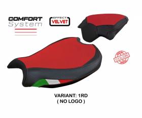 Sattelbezug Sitzbezug Mina velvet comfort system Rot RD T.I. fur Ducati Streetfighter V2 2022 > 2023