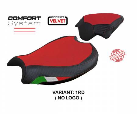 DSV2MVC-1RD-2 Seat saddle cover Mina velvet comfort system Red RD T.I. for Ducati Streetfighter V2 2022 > 2023