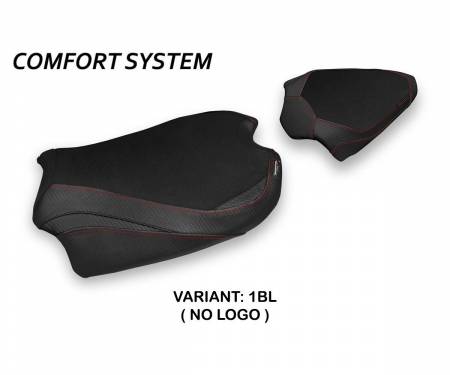 DSV4A-1BL-3 Seat saddle cover Albena Comfort System Black (BL) T.I. for DUCATI STREETFIGHTER V4 2020 > 2022