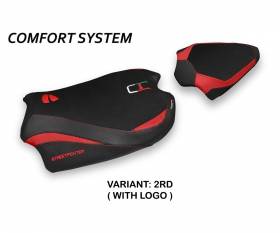 Seat saddle cover Albena Comfort System Red (RD) T.I. for DUCATI STREETFIGHTER V4 2020 > 2022