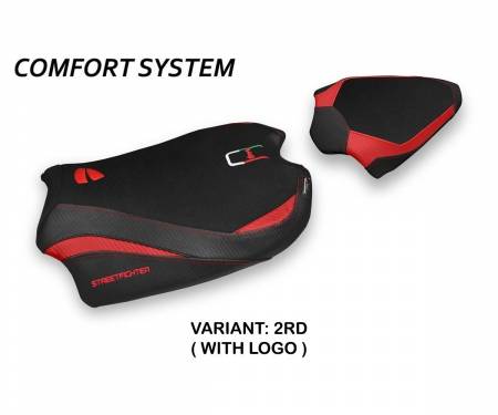 DSV4A-2RD-1 Seat saddle cover Albena Comfort System Red (RD) T.I. for DUCATI STREETFIGHTER V4 2020 > 2022