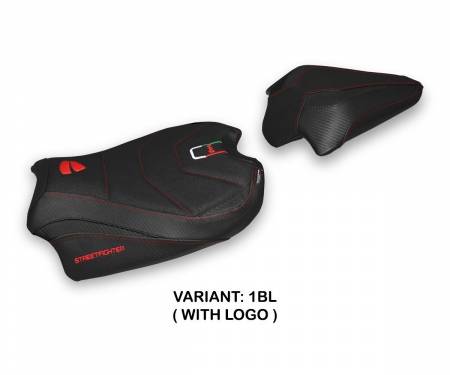 DSV4V-1BL-1 Seat saddle cover Veles Ultragrip Black (BL) T.I. for DUCATI STREETFIGHTER V4 2020 > 2022