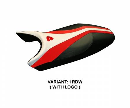 DUCMOFR-1RDW-3 Seat saddle cover Freccia Red - White (RDW) T.I. for DUCATI MONSTER 1994 > 2007