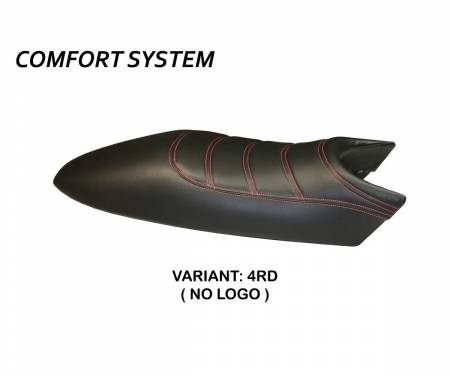 DUCMOTB-4RD-2 Housse de selle Total Black Comfort System Rouge (RD) T.I. pour DUCATI MONSTER 1994 > 2007