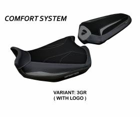 Sattelbezug Sitzbezug Linosa Comfort System Grau (GR) T.I. fur DUCATI MONSTER 937 2021