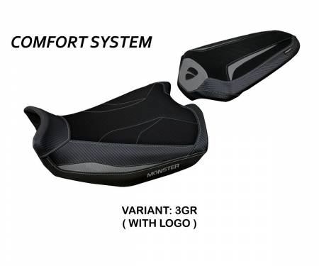 DUMO21LC-3GR-1 Seat saddle cover Linosa Comfort System Gray (GR) T.I. for DUCATI MONSTER 937 2021