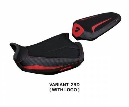 DUMO21LU-2RD-1 Seat saddle cover Linosa Ultragrip Red (RD) T.I. for DUCATI MONSTER 937 2021