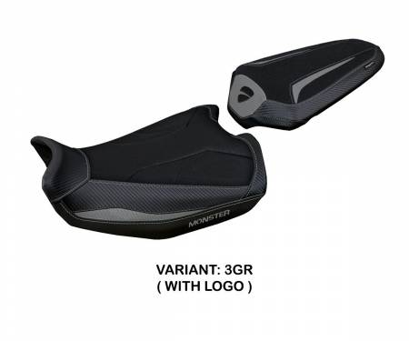 DUMO21LU-3GR-1 Seat saddle cover Linosa Ultragrip Gray (GR) T.I. for DUCATI MONSTER 937 2021