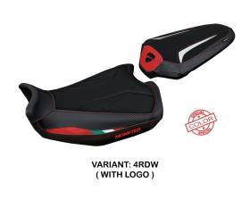 Seat saddle cover Linosa Ultragrip Red - White (RDW) T.I. for DUCATI MONSTER 937 2021
