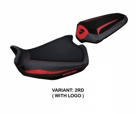 DUMO21L-2RD-1 Seat saddle cover Linosa Red (RD) T.I. for DUCATI MONSTER 937 2021