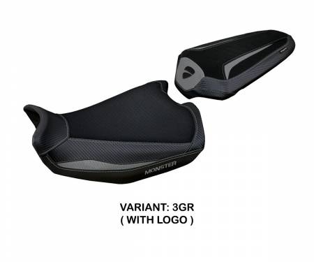 DUMO21L-3GR-1 Seat saddle cover Linosa Gray (GR) T.I. for DUCATI MONSTER 937 2021