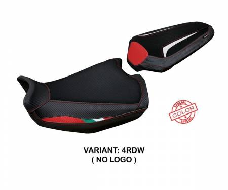 DUMO21L-4RDW-2 Seat saddle cover Linosa Red - White (RDW) T.I. for DUCATI MONSTER 937 2021