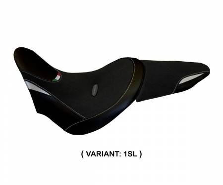 DXC-1SL Seat saddle cover Castelbuono Silver (SL) T.I. for DUCATI X DIAVEL 2016 > 2022