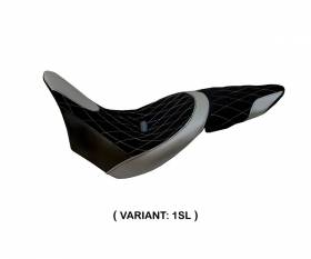 Seat saddle cover Ferrara Silver (SL) T.I. for DUCATI X DIAVEL 2016 > 2022