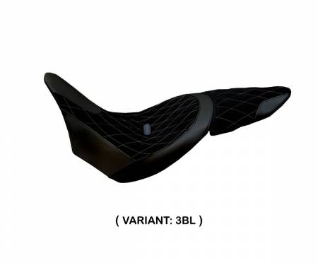 DXF-3BL Seat saddle cover Ferrara Black (BL) T.I. for DUCATI X DIAVEL 2016 > 2022