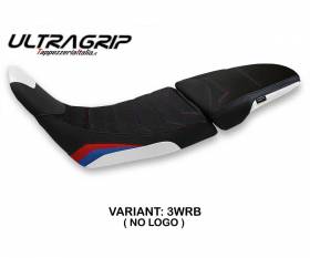 Seat saddle cover Elafina ultragrip White - Red - Blue WRB T.I. for Honda Africa Twin 1100 Adventure Sport 2020 > 2023