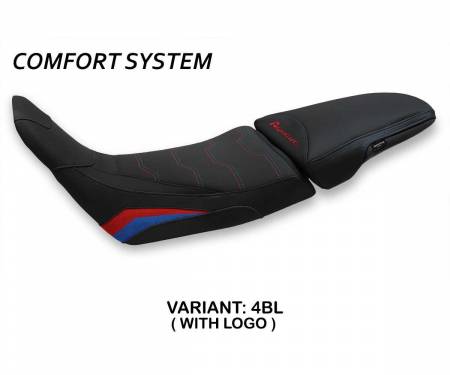 HA11AG-4BL-6 Seat saddle cover Gorgiani comfort system Black BL + logo T.I. for Honda Africa Twin 1100 Adventure Sport 2020 > 2023