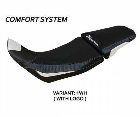 HA11ASAC-1WH-1 Sattelbezug Sitzbezug Amber comfort system Weiss WH + logo T.I. fur Honda Africa Twin 1100 Adventure Sport 2020 > 2023