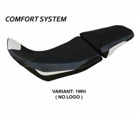 Housse de selle Amber comfort system Blanche WH T.I. pour Honda Africa Twin 1100 Adventure Sport 2020 > 2023