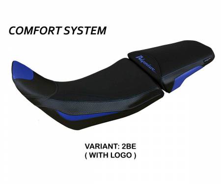 HA11ASAC-2BE-1 Rivestimento sella Amber comfort system Blu BE + logo T.I. per Honda Africa Twin 1100 Adventure Sport 2020 > 2023