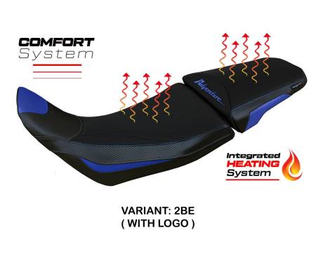 HA11ASAC-2BE-1-HS Rivestimento sella Heating Comfort System Blu BE + logo T.I. per HONDA AFRICA TWIN 1100 ADVENTURE SPORT 2020 > 2023