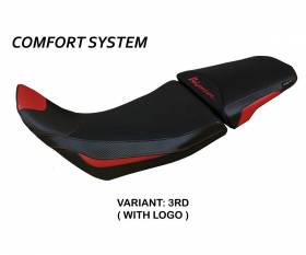 Seat saddle cover Amber comfort system Red RD + logo T.I. for Honda Africa Twin 1100 Adventure Sport 2020 > 2023