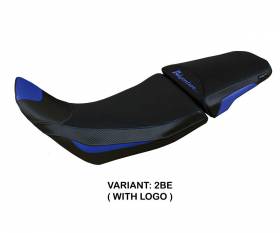 Seat saddle cover Amber Blue BE + logo T.I. for Honda Africa Twin 1100 Adventure Sport 2020 > 2023