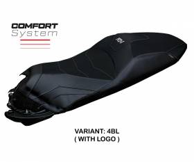 Seat saddle cover Nilli comfort system Black BL + logo T.I. for Honda ADV 350 2022 > 2024
