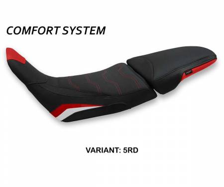 HAT11V-5RD-5 Housse de selle Vinh comfort system Rouge RD + logo T.I. pour Honda Africa Twin 1100 2020 > 2023