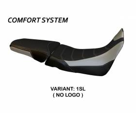 Seat saddle cover Palinuro 1 Comfort System Silver (SL) T.I. for HONDA AFRICA TWIN 1000 2015 > 2019
