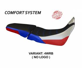 Housse de selle Palinuro Special Color Comfort System Blanche - Rouge - Bleu (WRB) T.I. pour HONDA AFRICA TWIN 1000 2015 > 2019