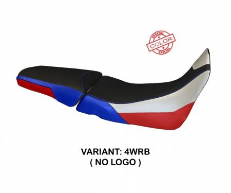 HAT1PS-4WRB-4 Seat saddle cover Palinuro Special Color White - Red - Blue (WRB) T.I. for HONDA AFRICA TWIN 1000 2015 > 2019
