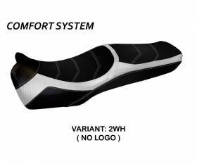 Seat saddle cover Lecce 2 Comfort System White (WH) T.I. for HONDA CROSSTOURER 1200 2011 > 2020